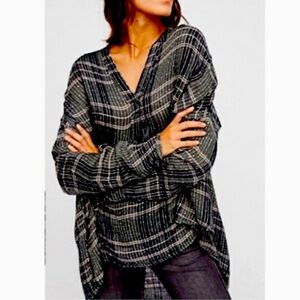 Free People Fearless ❤️ Oversized Tunic Size S